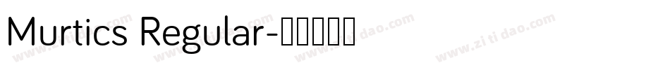 Murtics Regular字体转换